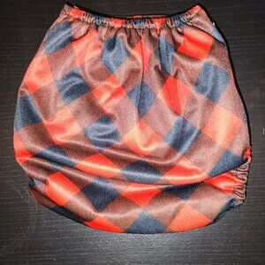 Red Buffalo Plaid OS Pocket Cloth Diaper w/ AWJ Inner by Little Alaskans